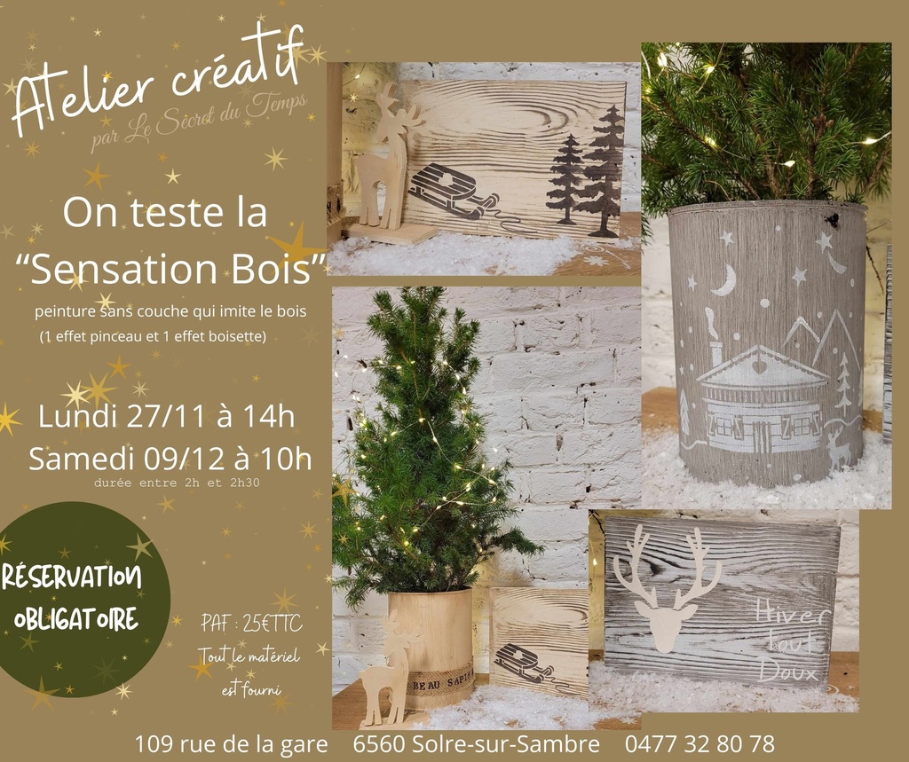 Atelier créatif : On teste la "Sensation Bois"