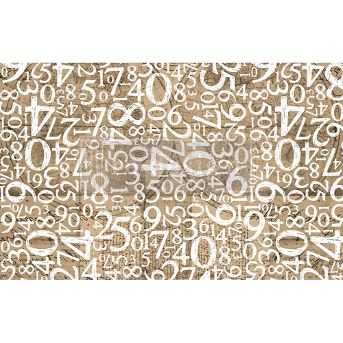 Découpage Décor - Engraved Numbers